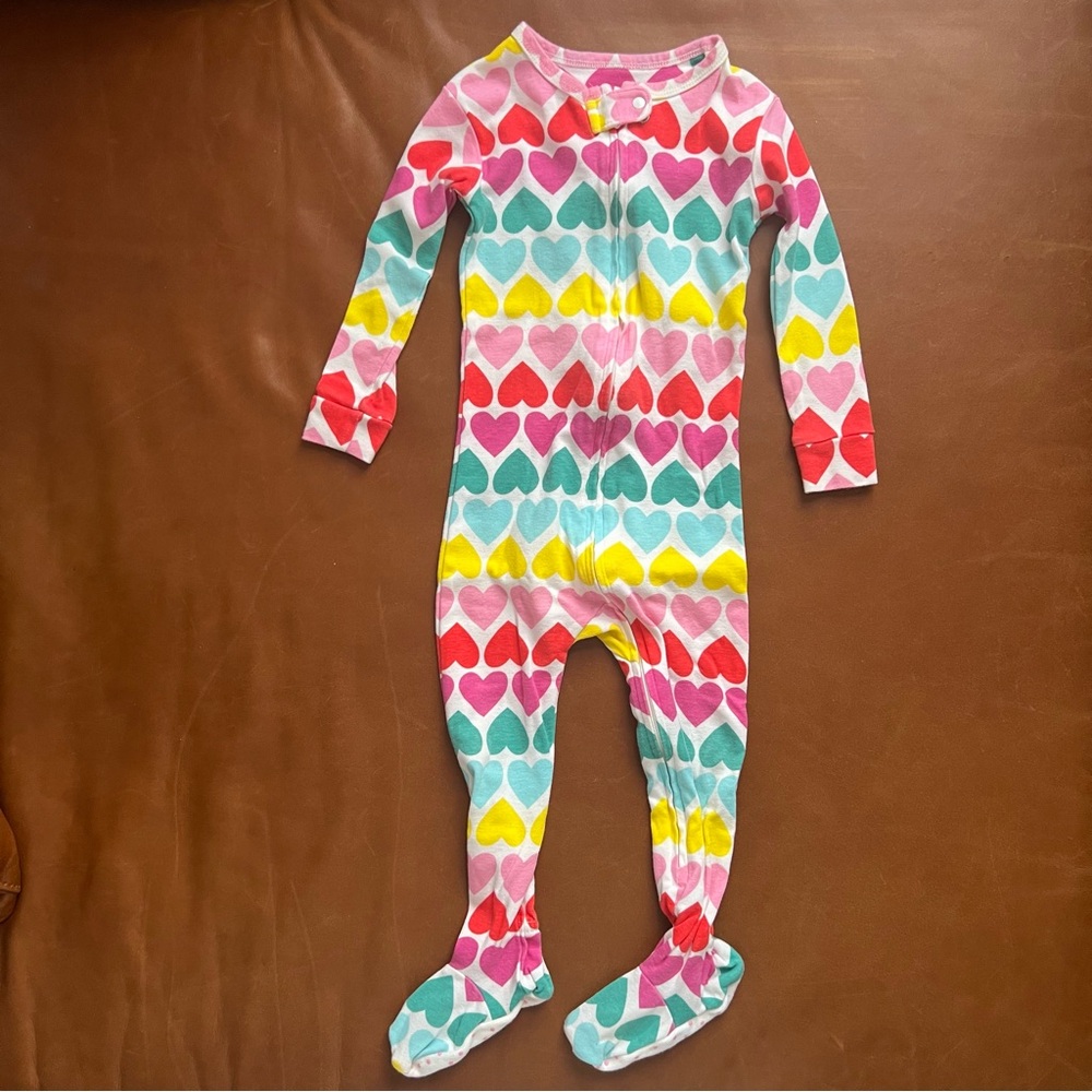 GAP Baby Colorful Hearts Cotton Footie PJs, 18-24mo